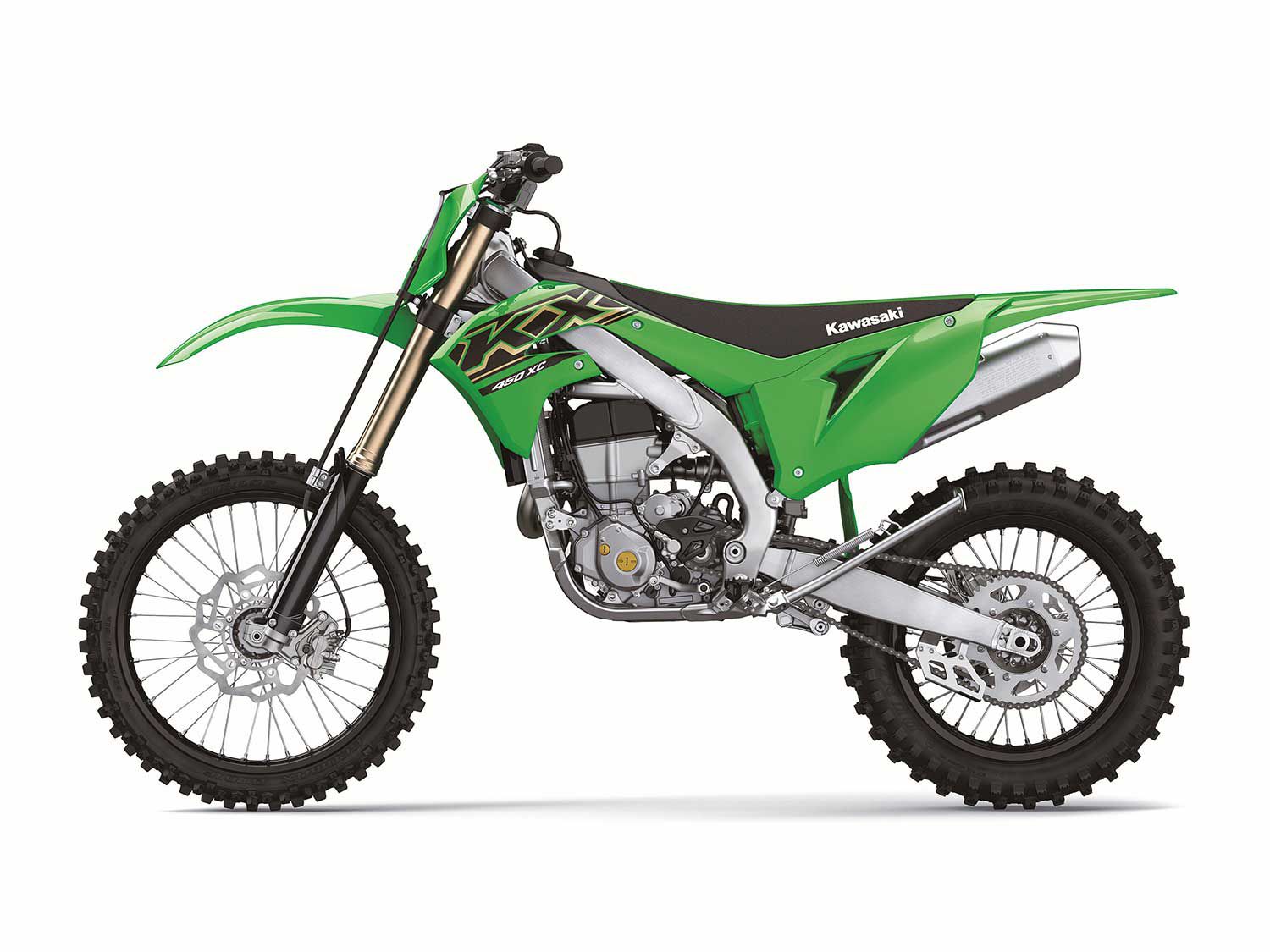 Kawasaki has introduced two new cross-country models for 2021—the 250XC and 450XC (pictured).