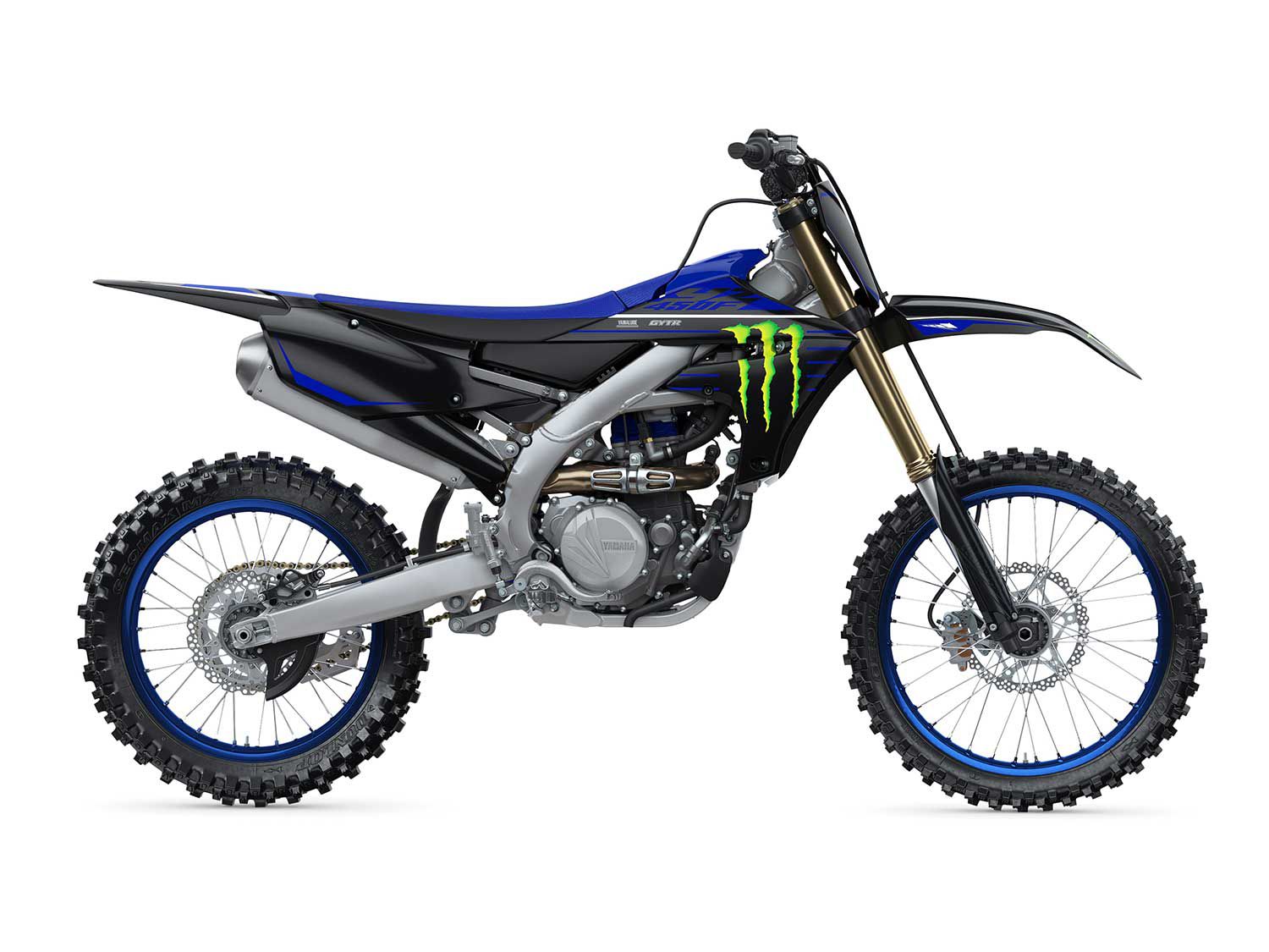 The YZ450F is also available in the Monster Energy Yamaha Racing Edition appearance package for 2021.