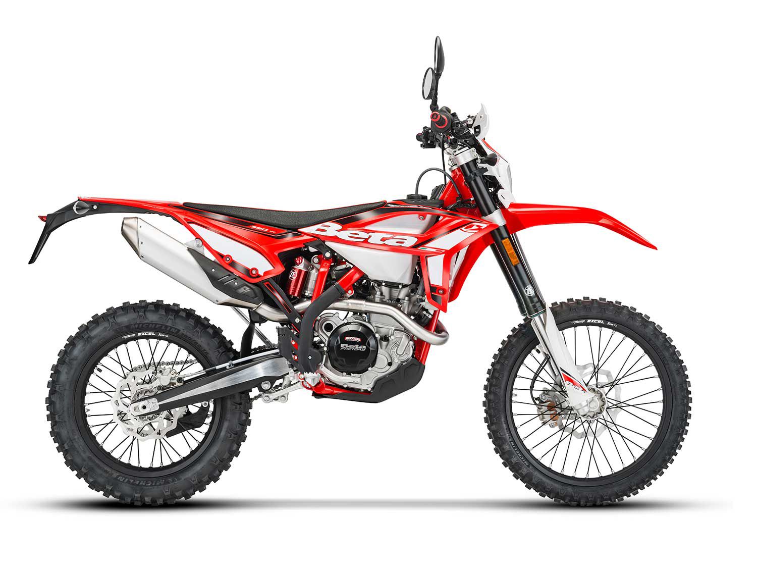 Beta’s quartet of street-legal dirt bikes are priced the same as last year.